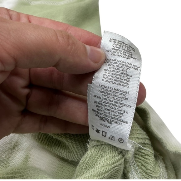 Rails Tie Dye Sweatshirt Theo Sage Green Ivory Cotton Size Large - Picture 6 of 11